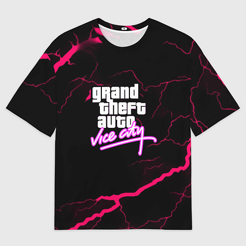 Мужская футболка оверсайз GTA storm vice city / 3D-принт – фото 1