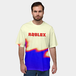 Футболка оверсайз мужская Roblox краски текстура game, цвет: 3D-принт — фото 2