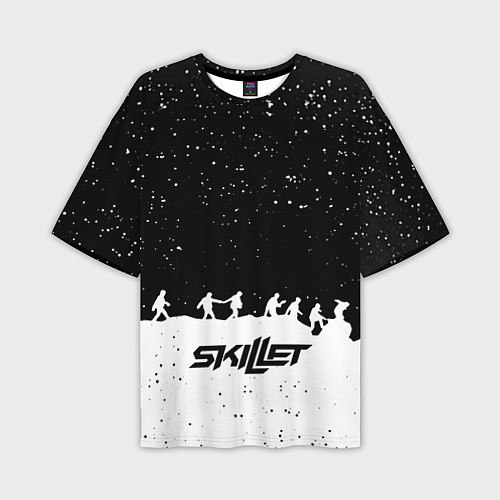 Мужская футболка оверсайз Skillet rock music band / 3D-принт – фото 1