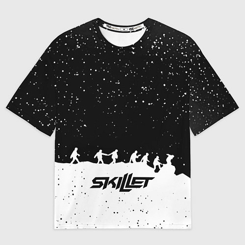 Мужская футболка оверсайз Skillet rock music band / 3D-принт – фото 1