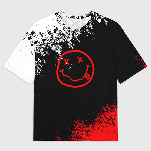 Мужская футболка оверсайз Нирвана краски / 3D-принт – фото 1