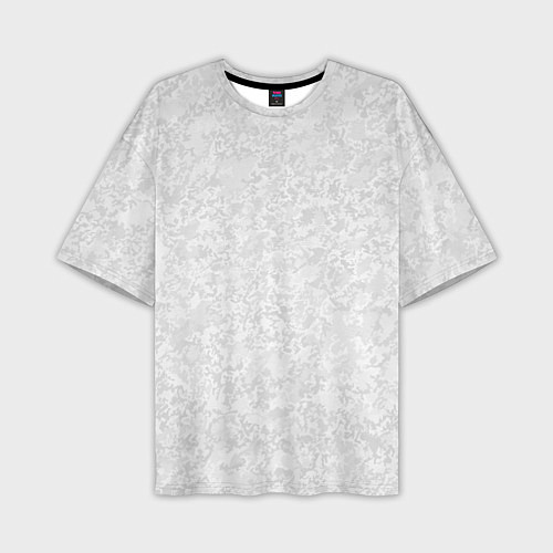 Мужская футболка оверсайз Светло-серый текстура / 3D-принт – фото 1