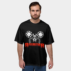 Футболка оверсайз мужская Raubtier brutal, цвет: 3D-принт — фото 2