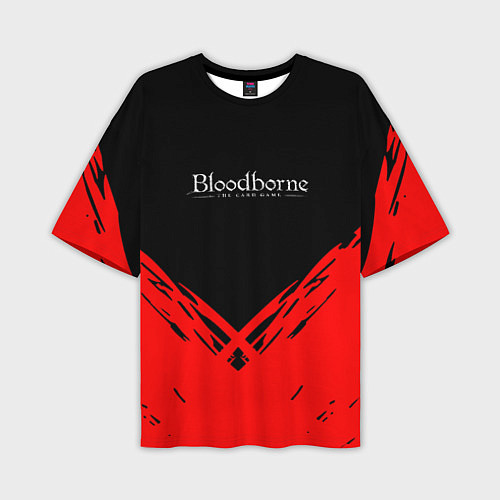 Мужская футболка оверсайз Bloodborne souls краски / 3D-принт – фото 1