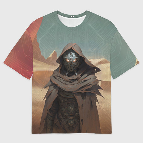 Мужская футболка оверсайз Абориген Арракиса / 3D-принт – фото 1