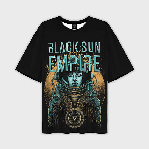 Мужская футболка оверсайз Black sun empire - neurofunk / 3D-принт – фото 1