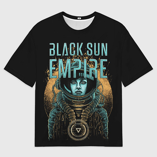 Мужская футболка оверсайз Black sun empire - neurofunk / 3D-принт – фото 1