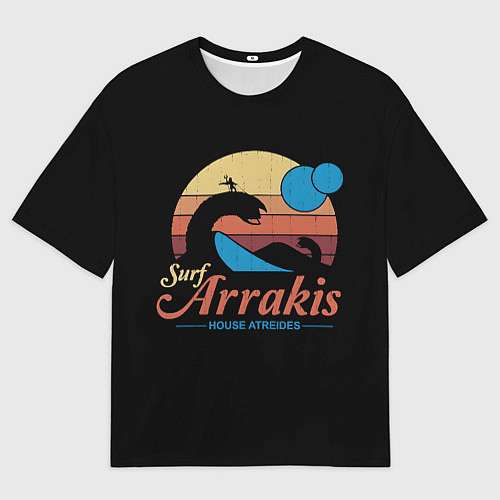 Мужская футболка оверсайз Арракис Дюна Шаи-Хулуд / 3D-принт – фото 1