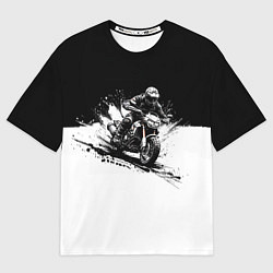 Футболка оверсайз мужская Scrambler BlacknWhite, цвет: 3D-принт