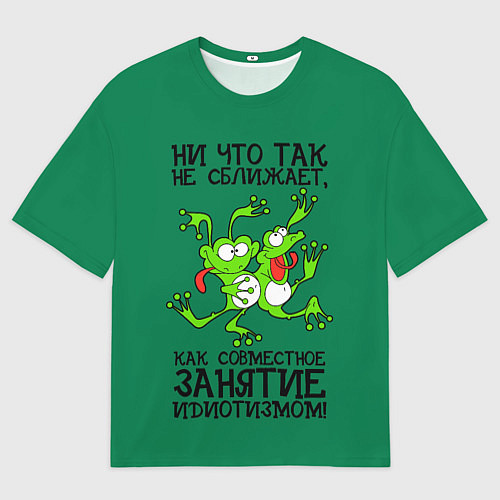 Мужская футболка оверсайз Танцующие жабы / 3D-принт – фото 1