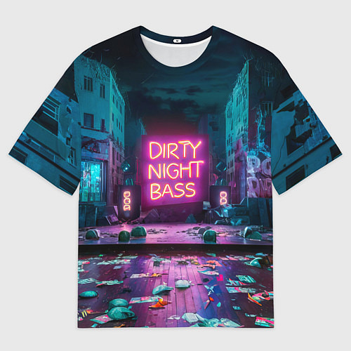Мужская футболка оверсайз Кибер street / 3D-принт – фото 1
