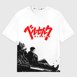 Мужская футболка оверсайз Аниме Берсерк - Гатс лежит