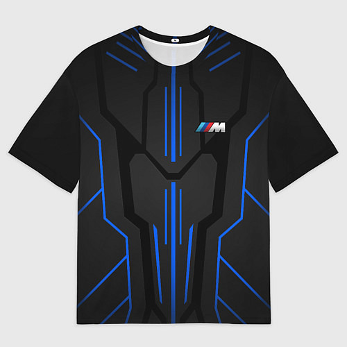 Мужская футболка оверсайз Синяя броня - M-power / 3D-принт – фото 1