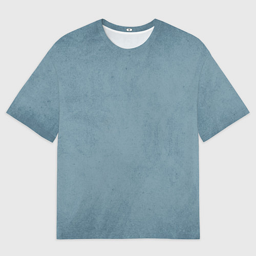 Мужская футболка оверсайз Бирюзовый флёр / 3D-принт – фото 1