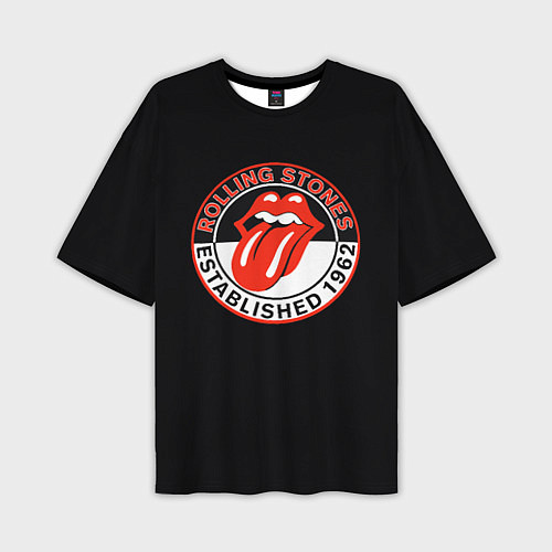 Мужская футболка оверсайз Rolling Stones Established 1962 group / 3D-принт – фото 1