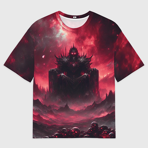 Мужская футболка оверсайз Бог крови Кхорн нейросеть / 3D-принт – фото 1