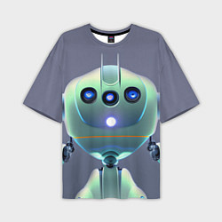 Мужская футболка оверсайз Робот человекоподобный