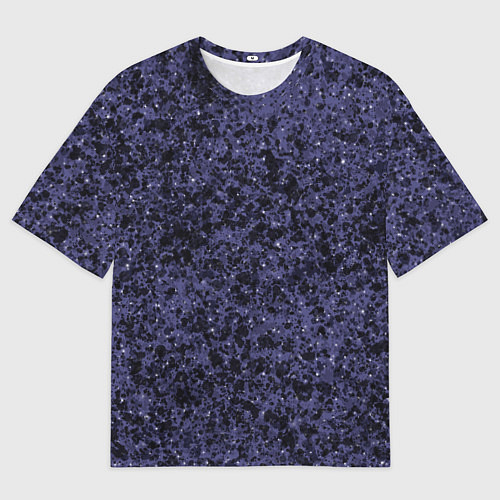 Мужская футболка оверсайз Абстракция брызги фиолетовый / 3D-принт – фото 1