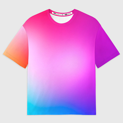 Мужская футболка оверсайз Colorful gradient / 3D-принт – фото 1