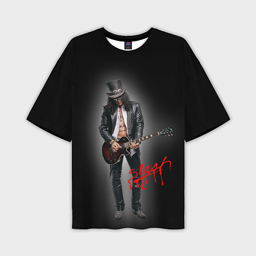 Мужская футболка оверсайз Слэш музыкант группы Guns N Roses / 3D-принт – фото 1