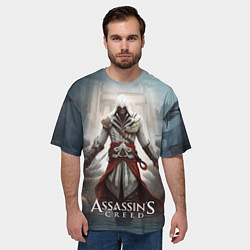 Футболка оверсайз мужская Assassins creed poster game, цвет: 3D-принт — фото 2
