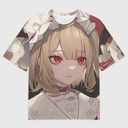 Мужская футболка оверсайз Touhou Project Flandre милая / 3D-принт – фото 1