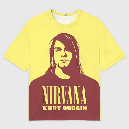 Мужская футболка оверсайз Kurt Cobain Nirvana / 3D-принт – фото 1