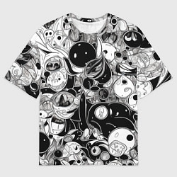 Мужская футболка оверсайз Жуткие силуэты