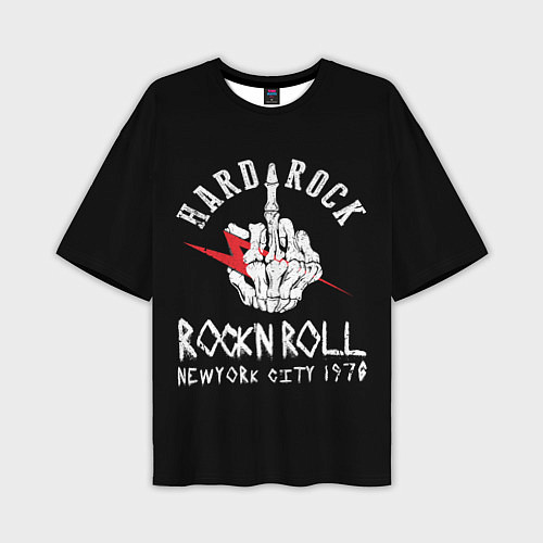 Мужская футболка оверсайз Хард-рок, рок-н-ролл / 3D-принт – фото 1