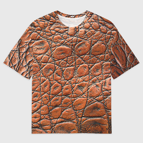 Мужская футболка оверсайз Змеиная шкура текстура / 3D-принт – фото 1