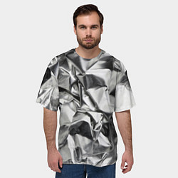 Футболка оверсайз мужская Фольгой обмотанный, цвет: 3D-принт — фото 2