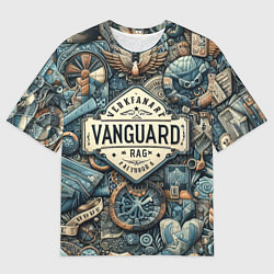 Мужская футболка оверсайз Авангардная композиция - нейросеть