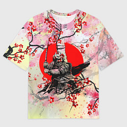 Футболка оверсайз мужская Samurai v sakure, цвет: 3D-принт