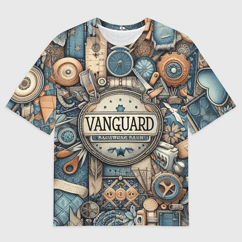 Мужская футболка оверсайз Vanguard composition - ai art / 3D-принт – фото 1