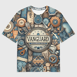 Футболка оверсайз мужская Vanguard composition - ai art, цвет: 3D-принт