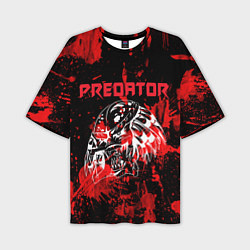 Футболка оверсайз мужская Predator blood, цвет: 3D-принт