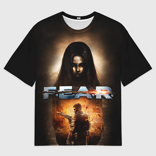 Мужская футболка оверсайз FEAR - project origin / 3D-принт – фото 1