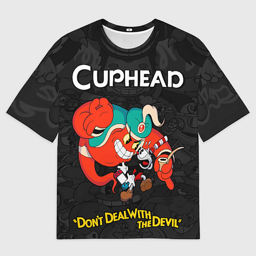 Мужская футболка оверсайз Cuphead - gin / 3D-принт – фото 1
