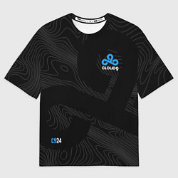 Футболка оверсайз мужская Cloud9 - team 2024, цвет: 3D-принт