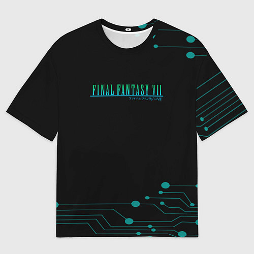 Мужская футболка оверсайз Final fantasy neon / 3D-принт – фото 1