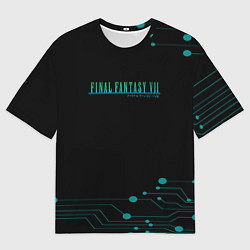 Мужская футболка оверсайз Final fantasy neon