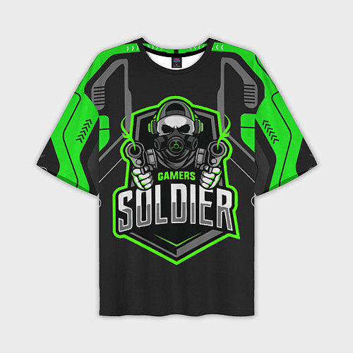 Мужская футболка оверсайз Games soldier / 3D-принт – фото 1