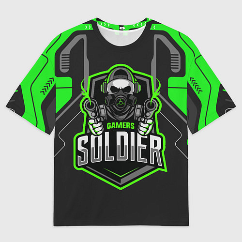 Мужская футболка оверсайз Games soldier / 3D-принт – фото 1
