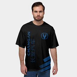 Футболка оверсайз мужская Changan, цвет: 3D-принт — фото 2