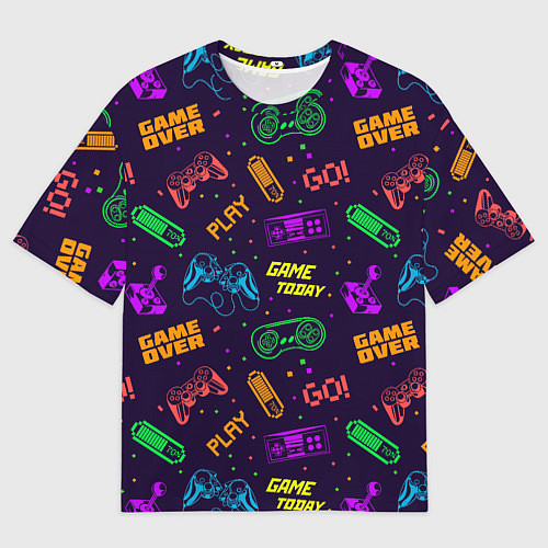 Мужская футболка оверсайз Game today / 3D-принт – фото 1