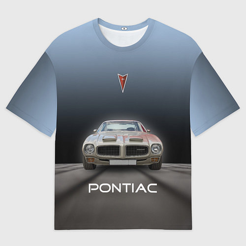 Мужская футболка оверсайз Американский масл-кар Pontiac / 3D-принт – фото 1