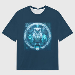 Мужская футболка оверсайз Магическая сова