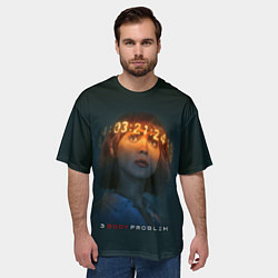 Футболка оверсайз мужская Задача трёх тел - Салазар, цвет: 3D-принт — фото 2