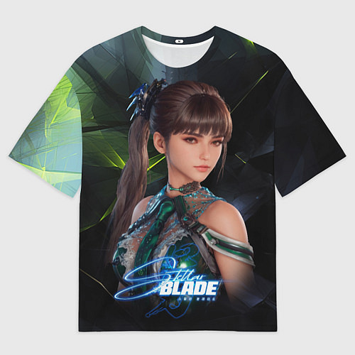 Мужская футболка оверсайз Ева Stellar Blade / 3D-принт – фото 1