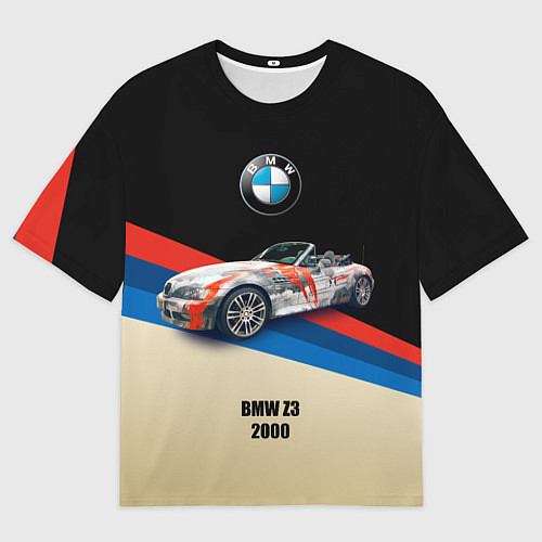 Мужская футболка оверсайз Немецкий родстер BMW Z3 / 3D-принт – фото 1